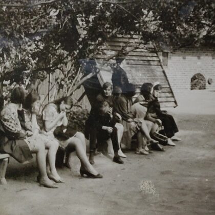 Dvietes skolēni 1972. gadā. Līvijas Zemlickas arhīvs.