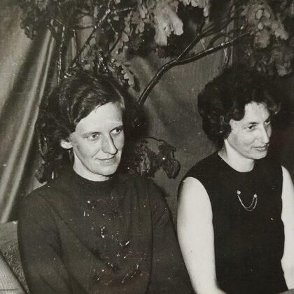 Dvietes skolas skolotāji. Līvijas Zemlickas arhīvs.