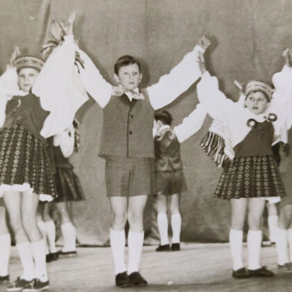 Dvietes skolēni. Virgīnijas Fjodorovas arhīvs.