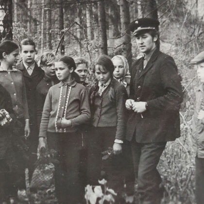 Dvietes skolēni. Virgīnijas Fjodorovas arhīvs.