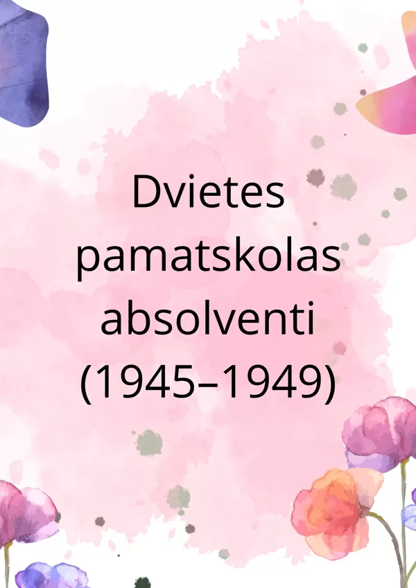 Absolventu saraksti