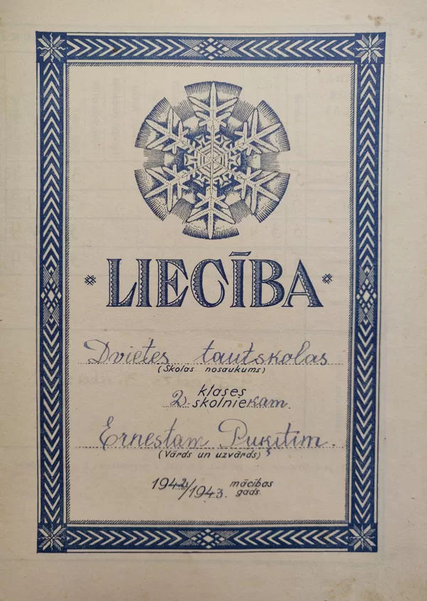 Materiāls no Dvietes novadpētniecības krātuves.