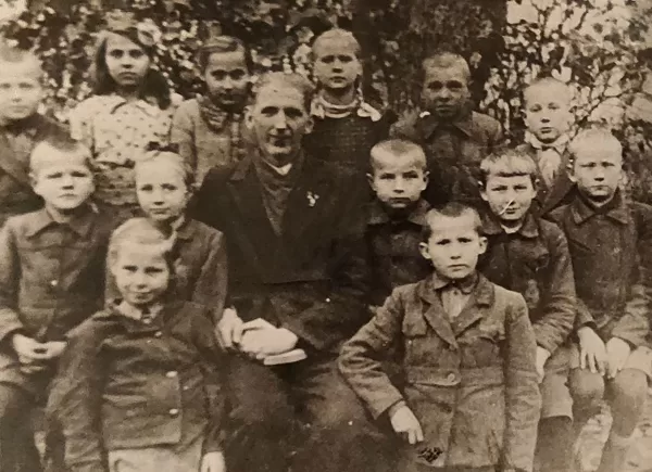 Skolotājs Kazimirs Vuškāns. Gads nezināms. Dvietes novadpētniecības krātuve.