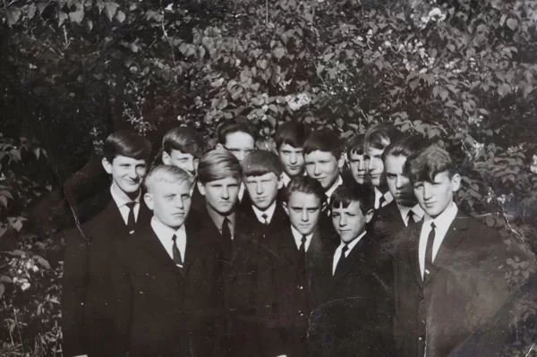 Dvietes absolventi 1969. gadā. Arvīda Geriņa arhīvs.
